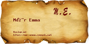 Már Emma névjegykártya